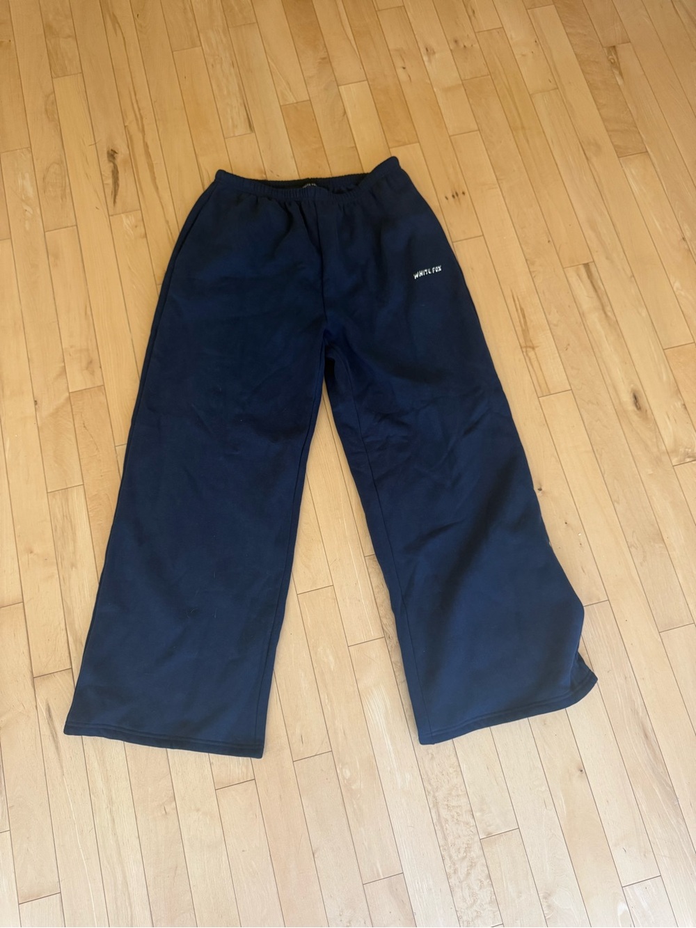White Fox Boutique Black Wide-Leg Sweatpants